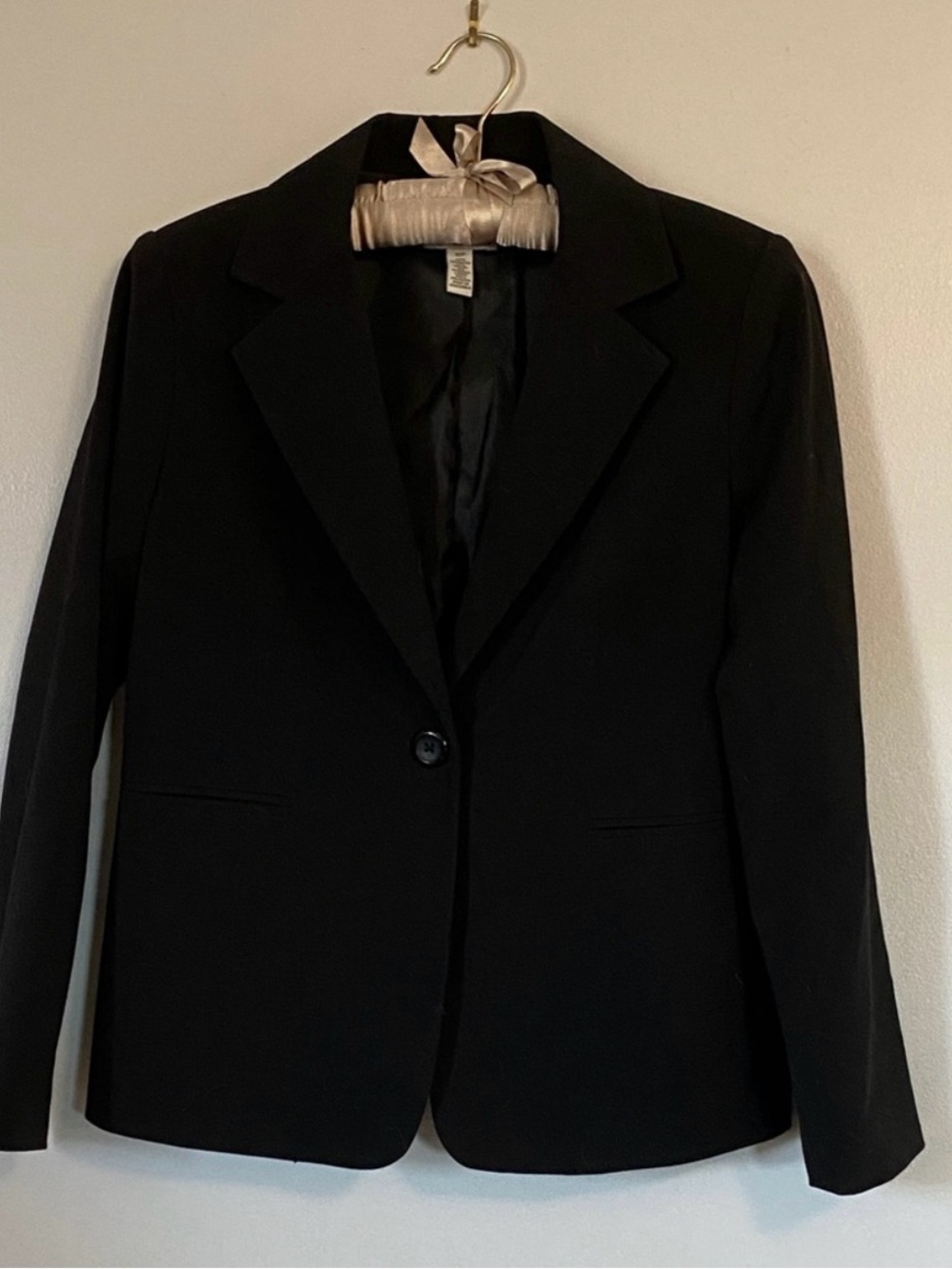 Kim Rogers Black Single-Button Blazer